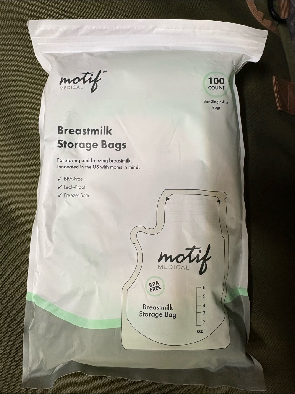 motif Medical Breastmilk Storage Bags